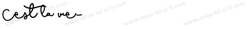 Cest la vie字体转换
